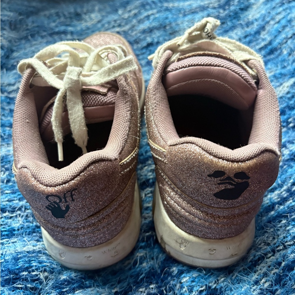 Off-White Glitter Pink Kids Sneakers